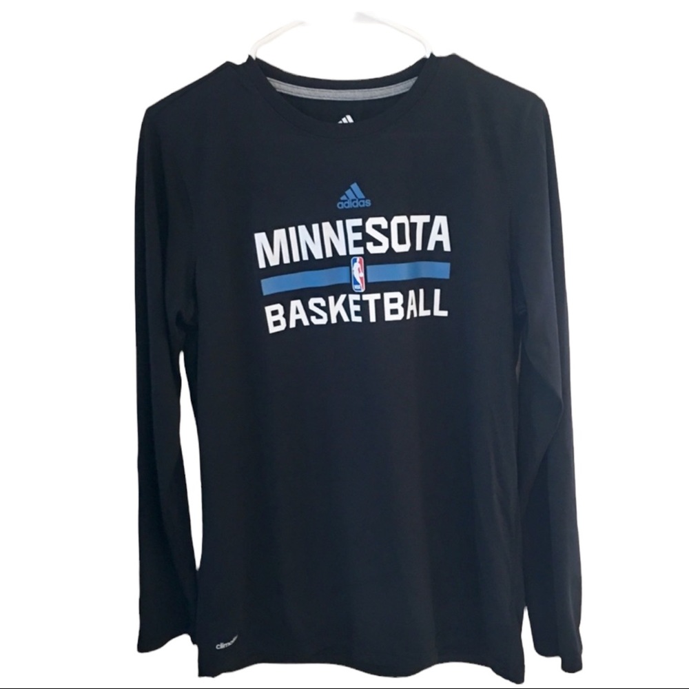Adidas Minnesota Basketball Long Sleeve T-shirt Youth XL Black